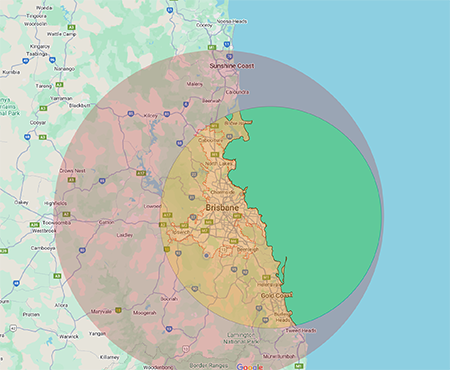 Service areas by JR Gas & Water