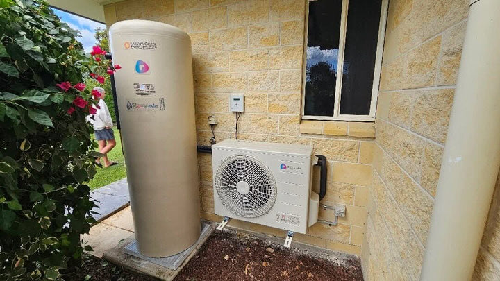 Reclaim CO2 160L Stainless Steel (REHP-CO2- 160SST) Heat Pump Hot Water System Installed - JR Gas and Water