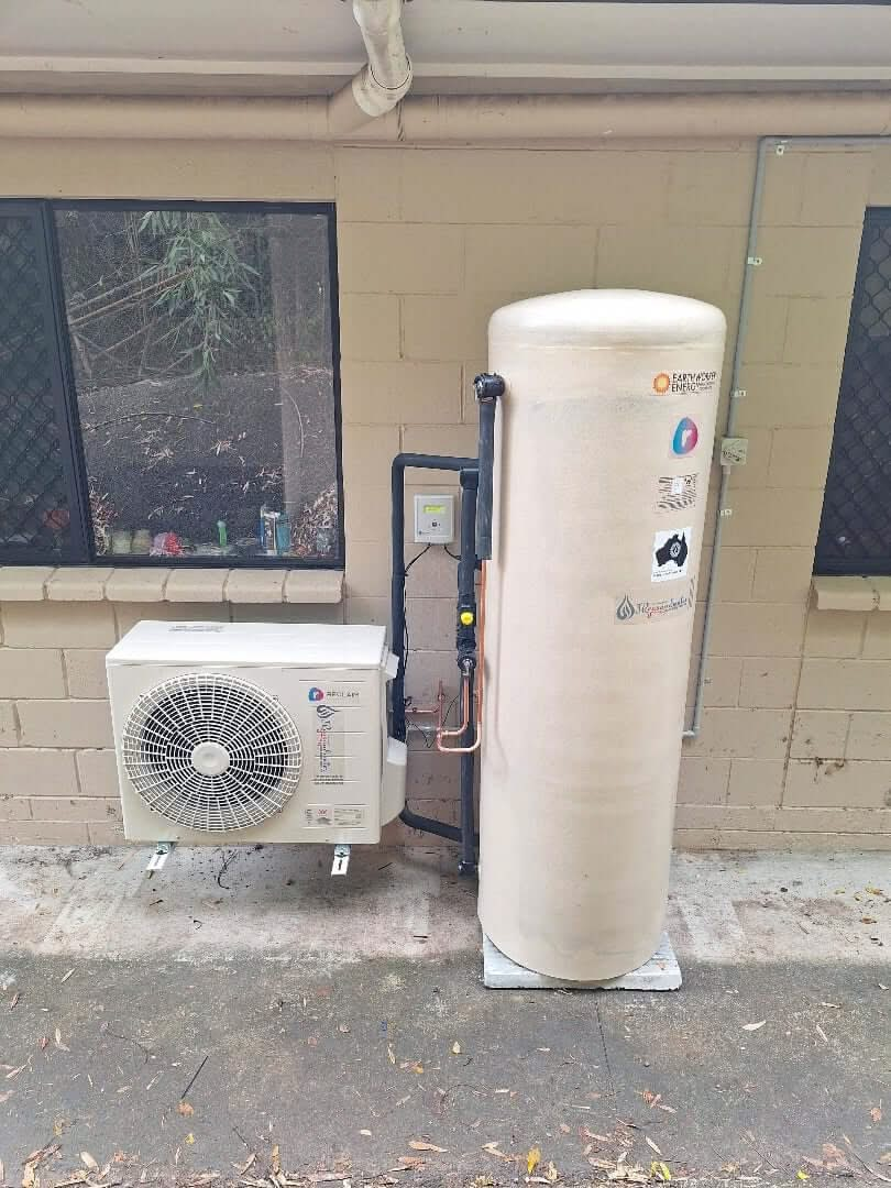 Reclaim CO2 160L Stainless Steel (REHP-CO2- 160SST) Heat Pump Hot Water System Installed - JR Gas and Water