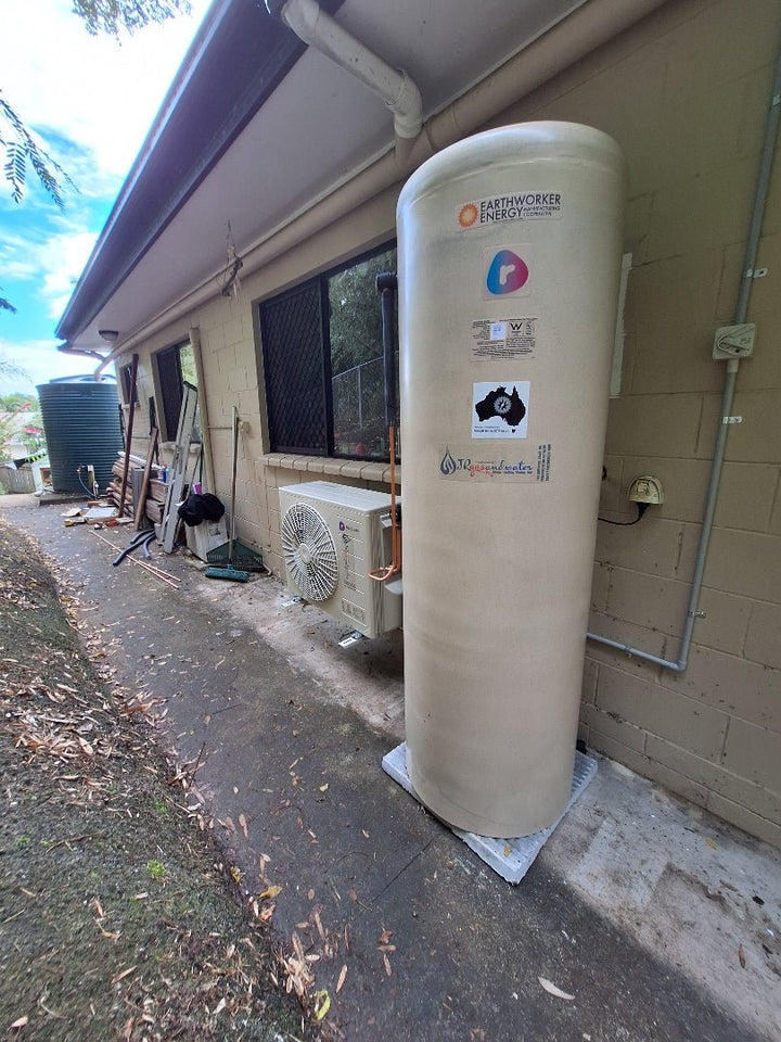 Reclaim CO2 315L Stainless Steel (REHP-CO2- 315SST) Heat Pump Hot Water System Installed - JR Gas and Water