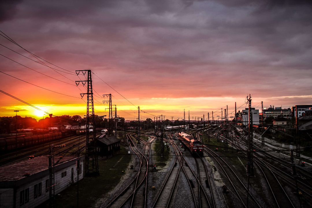 Hot water on train tracks