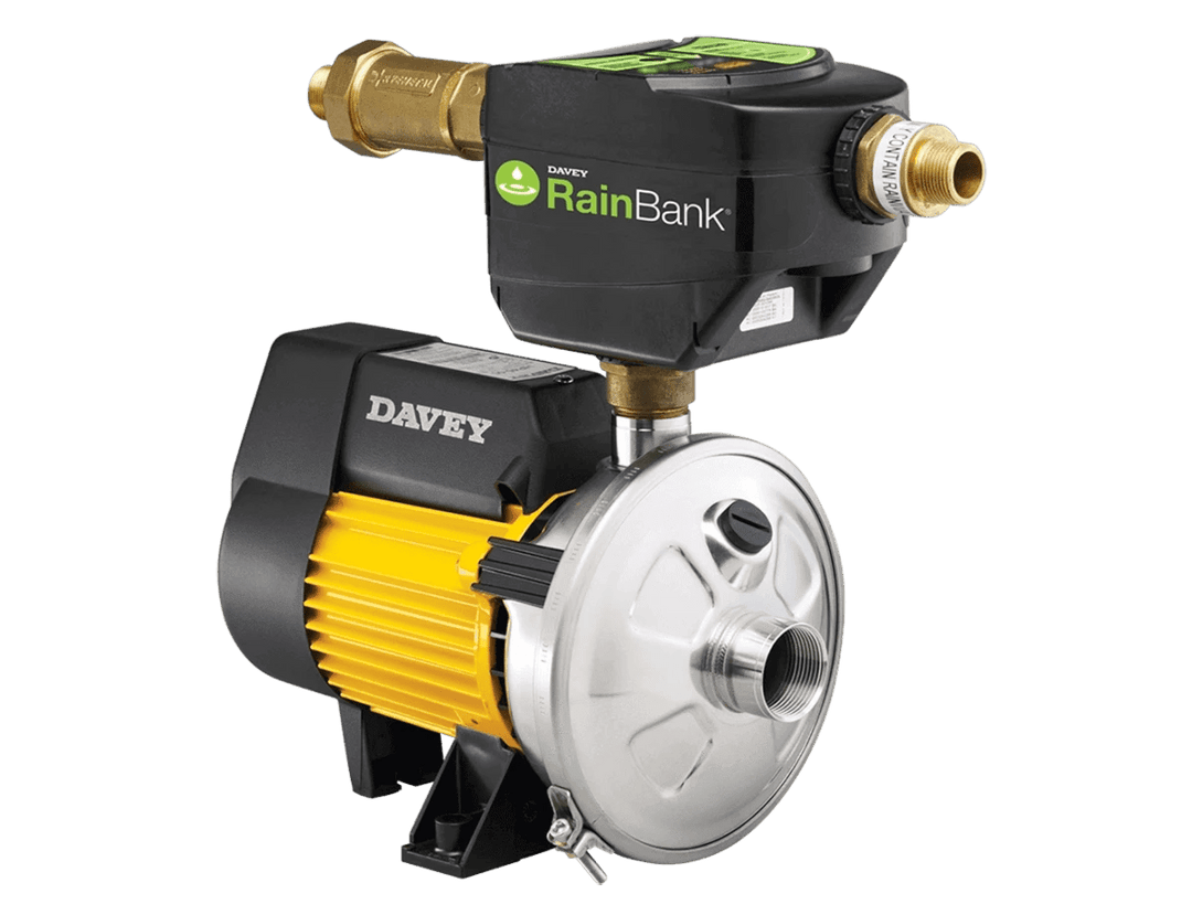 Davey Rainbank KRB2 46L/min Pressure Pump + Mains Backup + Controller Supplied & Installed - Plumbing - Pump